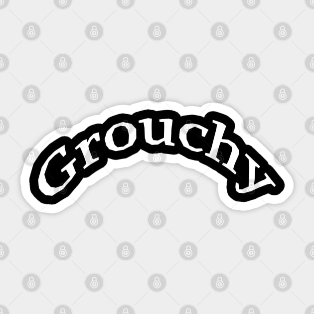 Grouchy Sticker by Comic Dzyns